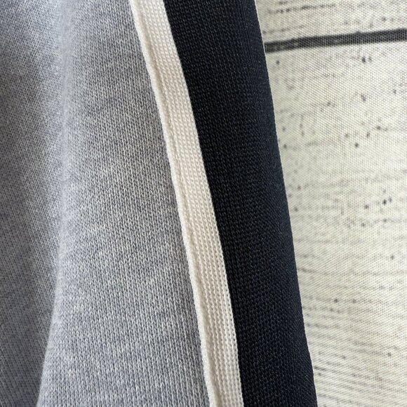 Penguin Zippered Gray Cotton Navy Mock Neck Hoody Size XL - Picture 6 of 11